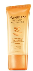 Avon Sun+ matující tónovací krém na opalování proti stárnutí pleti s SPF50 50 ml