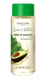 Olej na vlasy a tělo s avokádovým olejem Love Nature