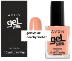 Lak na nehty Avon mark s gelovým efektem Peachy Sorbet