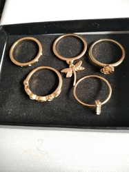 Sada prstenů double gold vel. 8 (18.10 mm)