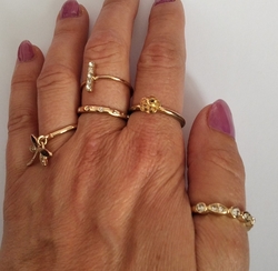 Sada prstenů double gold vel. 8 (18.10 mm)
