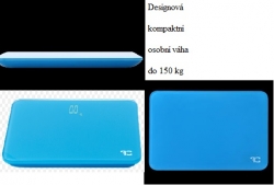 BALANCE Designová kompaktní osobní váha 18 x 27 x 2 cm 